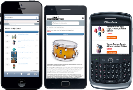 Supports iPhone, Android, Blackberry, Windows Phone